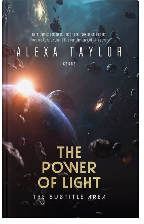 Front view of Shark #29121 - Premade Science Fiction Book Cover