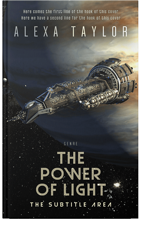 Front view of Shark #29122 - Premade Science Fiction Book Cover