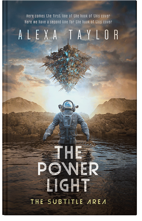 Front view of Merlin #29125 - Premade Science Fiction Book Cover