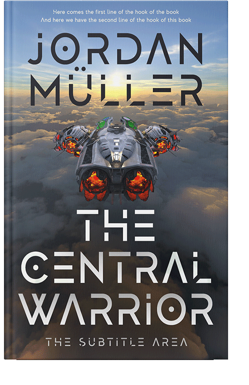 Front view of Ship Gray #29140 - Premade Science Fiction Book Cover