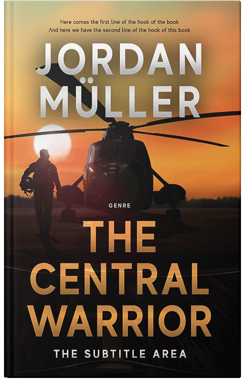 Front view of Di Serria #29144 - Premade Action & Adventure Book Cover