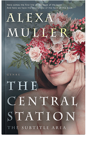 Pre Made Book Cover Spicy Pink