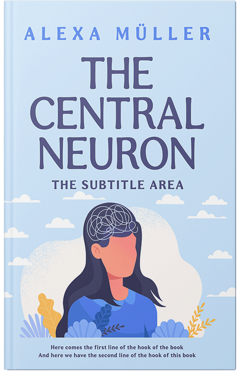 Front view of Tropical Blue #29172 - Premade Self-Improvement & Self-Help Book Cover