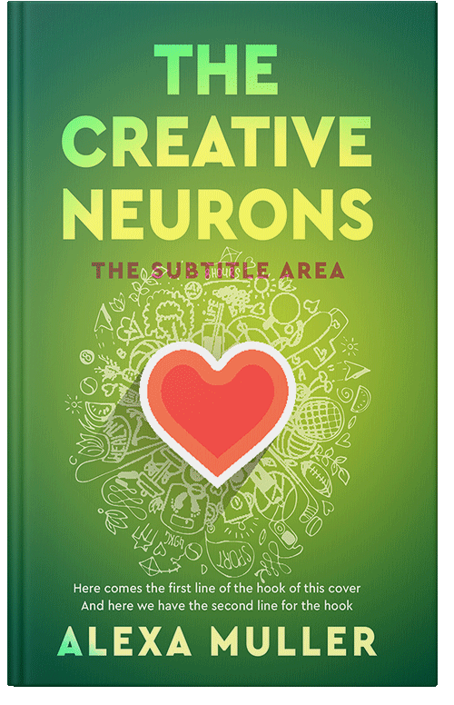 Front view of Premade Health & Mind & Body Book Cover - Apple