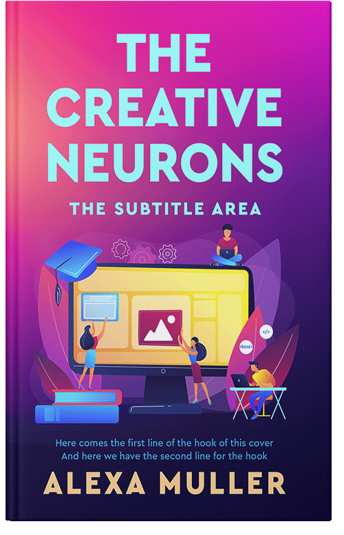 Front view of Premade Education Book Cover - Cerise