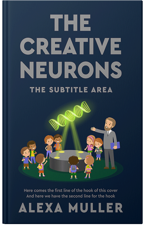 Front view of Premade Science & Nature Book Cover - Black Pearl