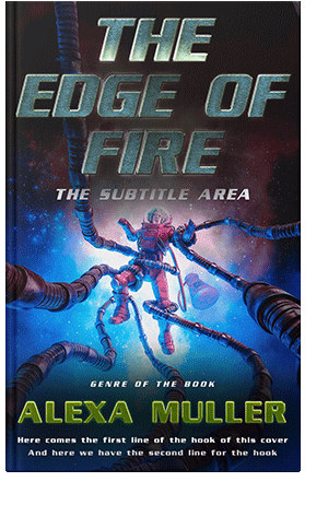 Pre Made Book Cover Silver Sand