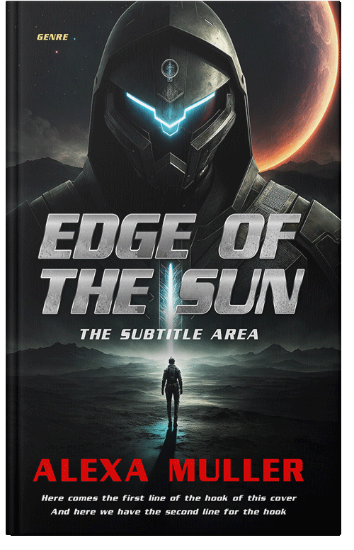 Front view of Quicksand #29204 - Premade Science Fiction Book Cover