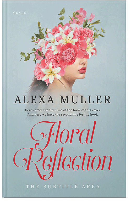 Front view of Premade Abstract Book Cover - Submarine