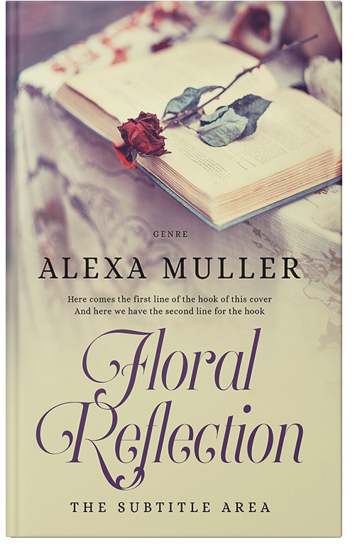 Front view of Stark White #29216 - Premade Poetry Book Cover