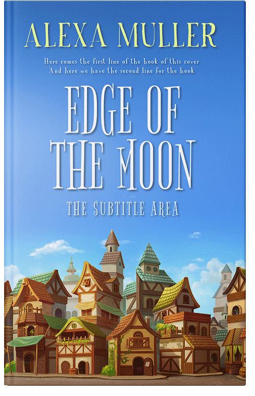 Front view of Havelock Blue #29225 - Premade Fantasy Book Cover