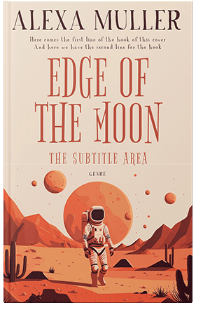 Pre Made Book Cover Medium Carmine