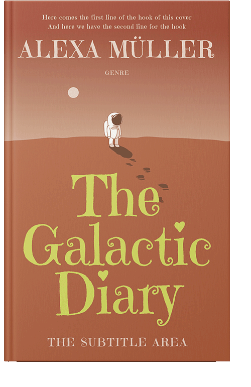 Front view of Santa Fe #29239 - Premade Science Fiction Book Cover