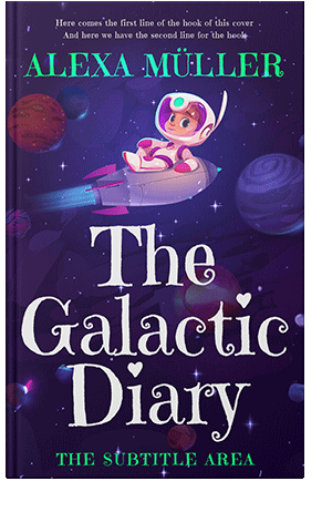 Pre Made Book Cover Violet