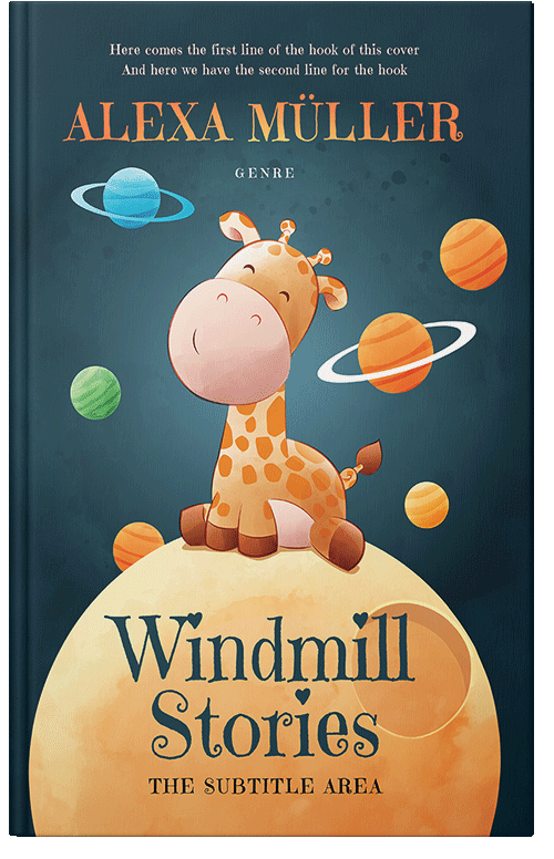 Front view of Blue Dianne #29242 - Premade Nature Book Cover