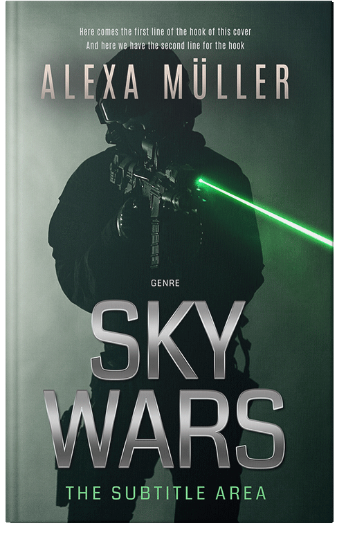 Front view of Premade Action & Adventure Book Cover - Pumice