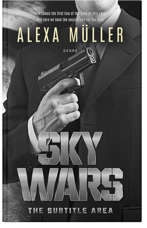 Front view of Gray Nickel #29254 - Premade Mystery & Thriller & Suspense Book Cover