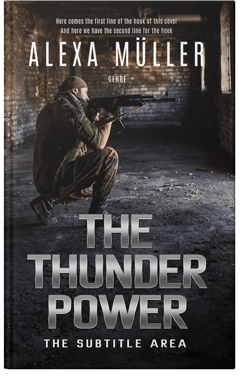 Front view of Thunder #29256 - Premade Historical Book Cover
