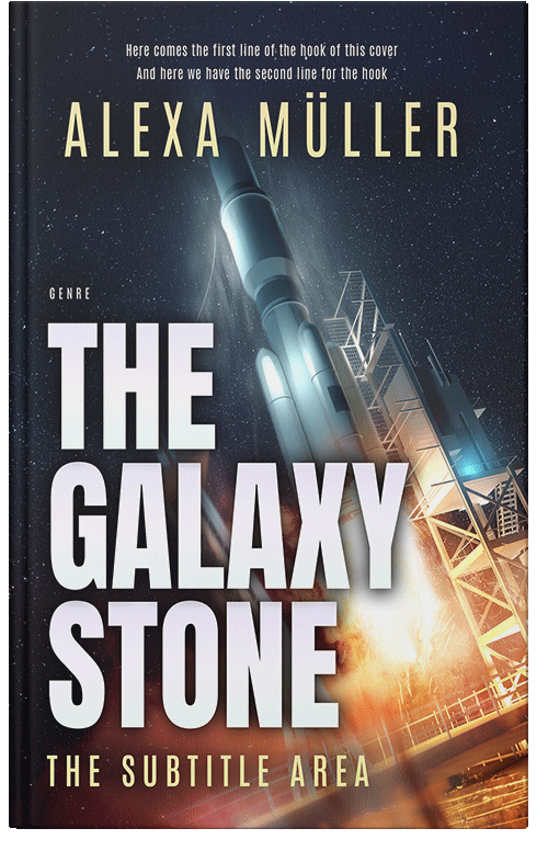 Front view of Premade Science Fiction Book Cover - Stark White