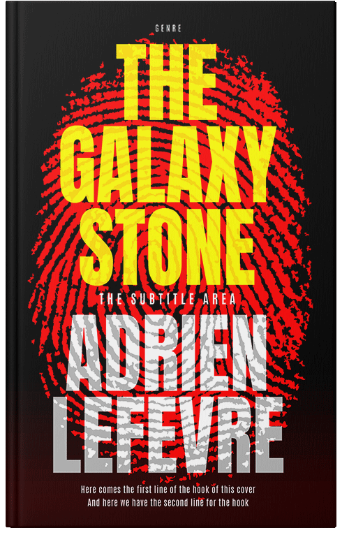 Front view of Premade Mystery & Thriller & Suspense Book Cover - Graphite