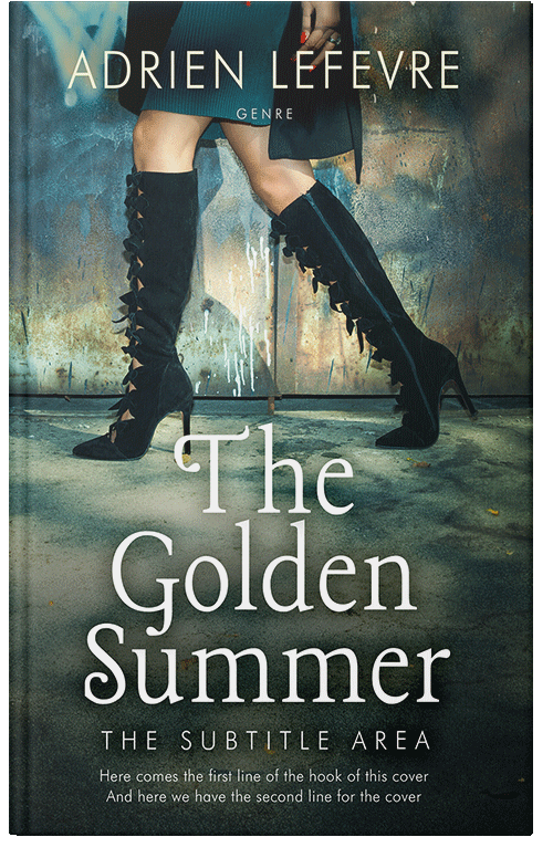 Front view of Premade Literary Fiction Book Cover - Outer Space