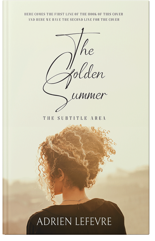 Front view of Premade Teen & Young Adult Book Cover - Ecru White