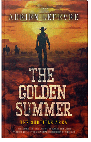 Pre Made Book Cover Brown Derby