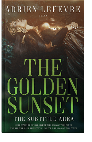 Pre Made Book Cover Hunter Green