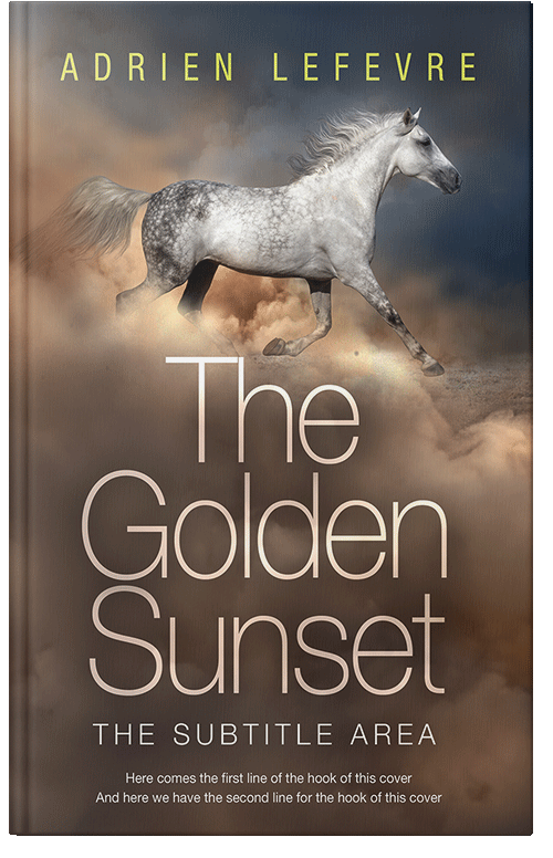 Front view of Kabul #29427 - Premade Western Book Cover