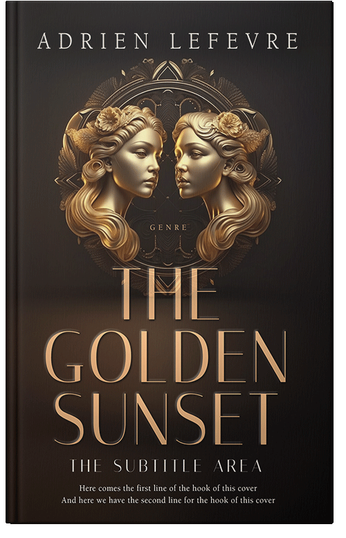 Front view of Premade Religion & Spirituality Book Cover - Oil