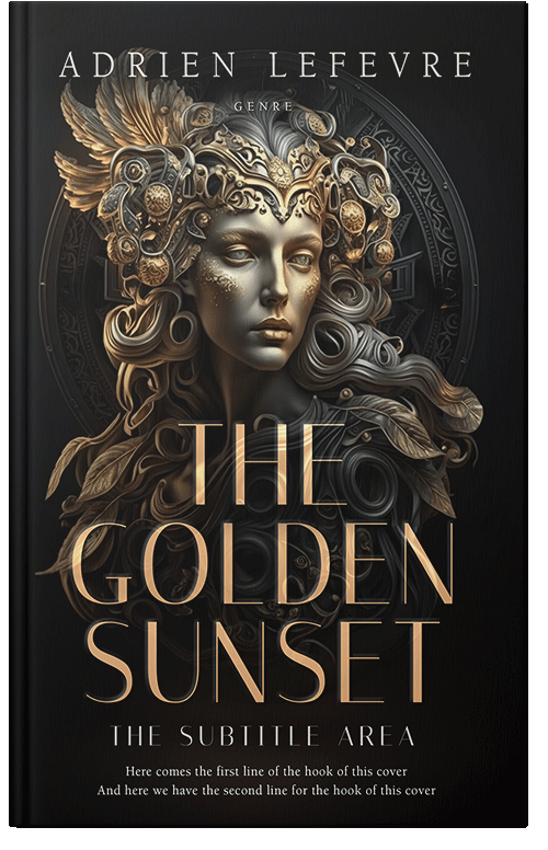 Front view of Premade Religion & Spirituality Book Cover - Zeus