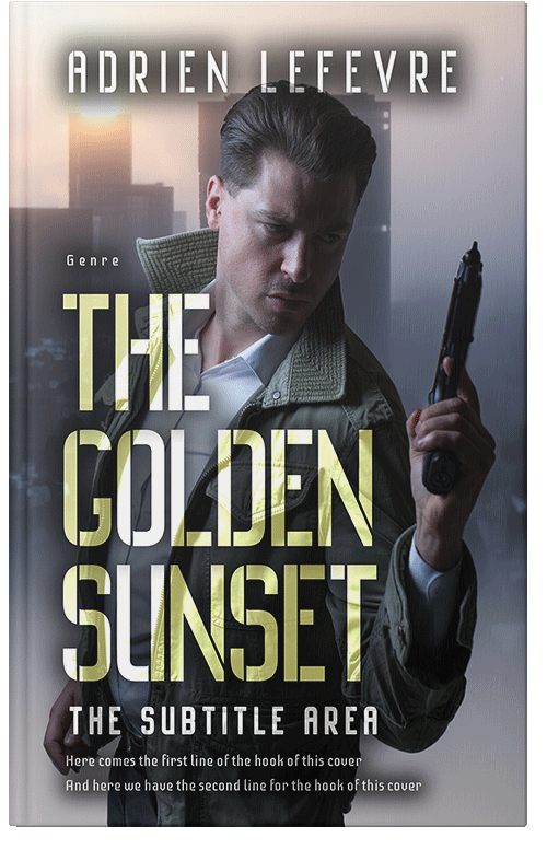 Front view of Premade Mystery & Thriller & Suspense Book Cover - Soft Amber