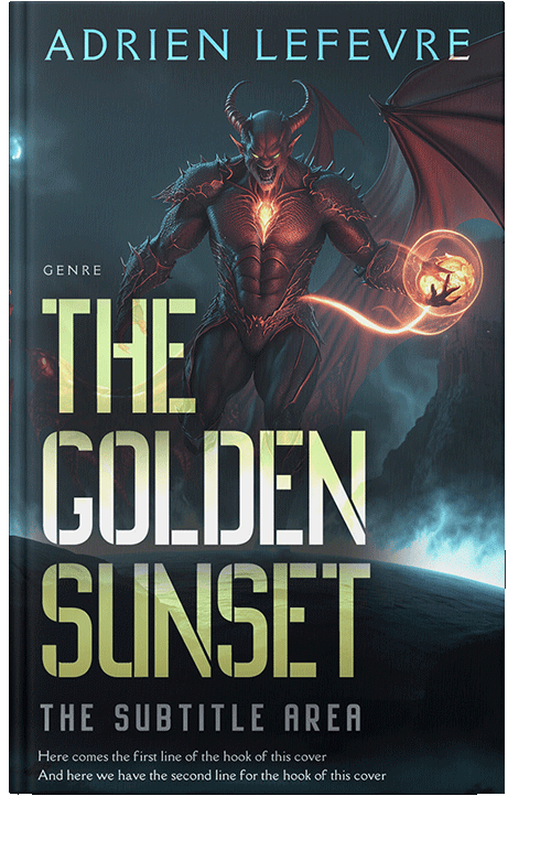 Front view of Ebony Clay #29477 - Premade Fantasy Book Cover