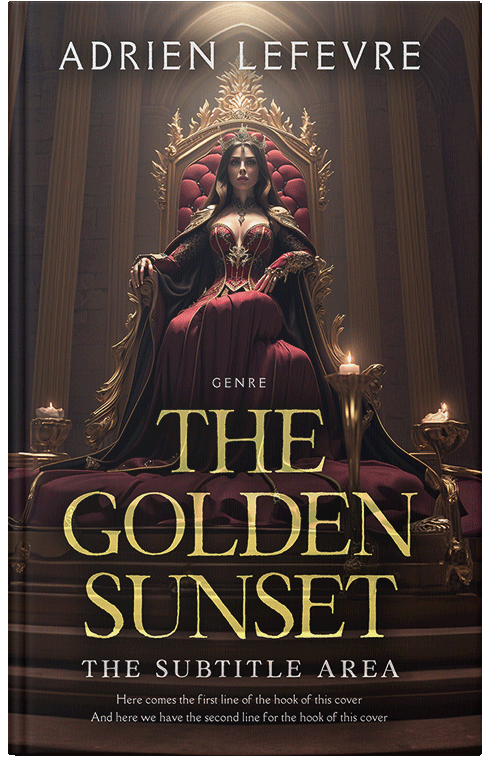 Front view of Cocoa Brown #29479 - Premade Fantasy Book Cover