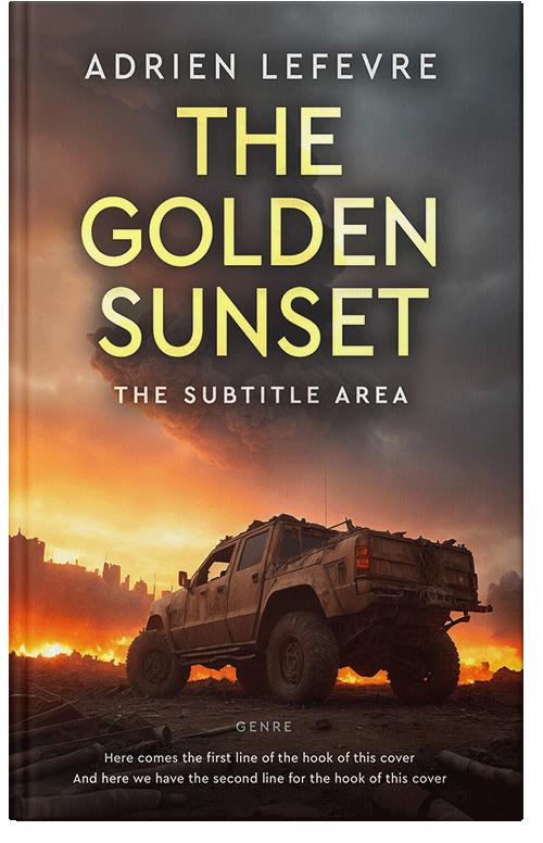 Front view of Cocoa Brown #29483 - Premade Apocalyptica Book Cover