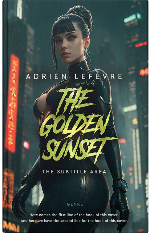 Front view of Timber Green #29488 - Premade Science Fiction Book Cover