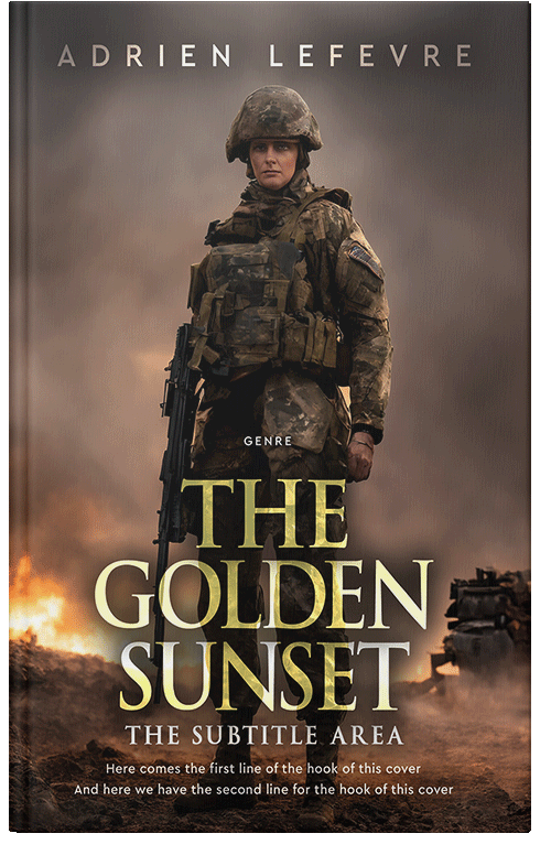 Front view of Premade Historical Book Cover - Tobacco Brown