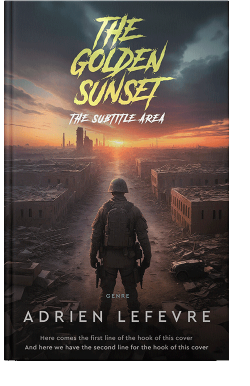 Front view of Thunder #29493 - Premade Apocalyptica Book Cover