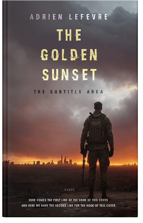 Front view of Woody Brown #29496 - Premade Apocalyptica Book Cover