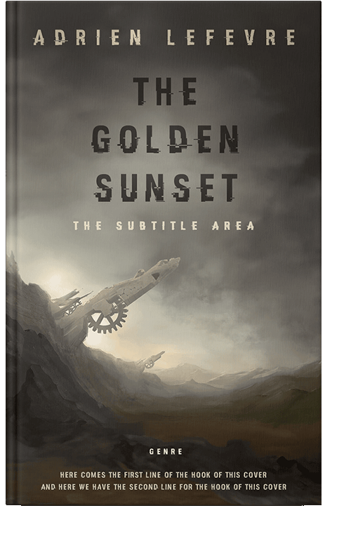 Front view of Armadillo #29501 - Premade Science Fiction Book Cover