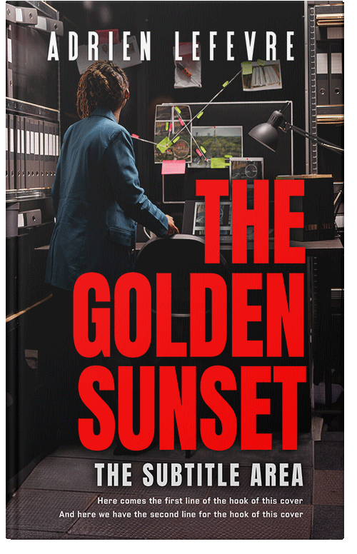 Front view of Pomegranate #29507 - Premade Mystery & Thriller & Suspense Book Cover