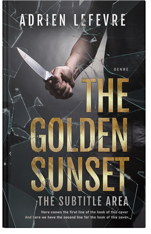 Front view of Premade Mystery & Thriller & Suspense Book Cover - Shark