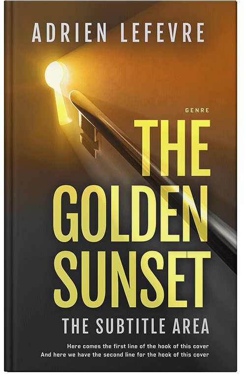 Front view of Premade Religion & Spirituality Book Cover - Bistre