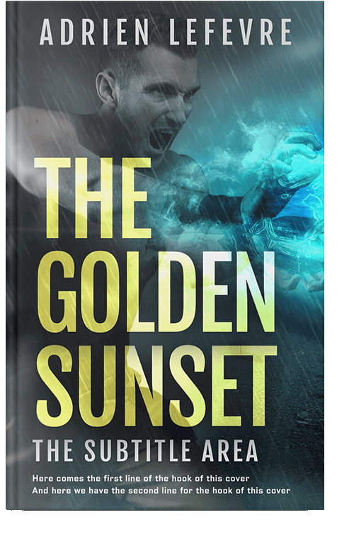 Front view of Limed Spruce #29516 - Premade Action & Adventure Book Cover