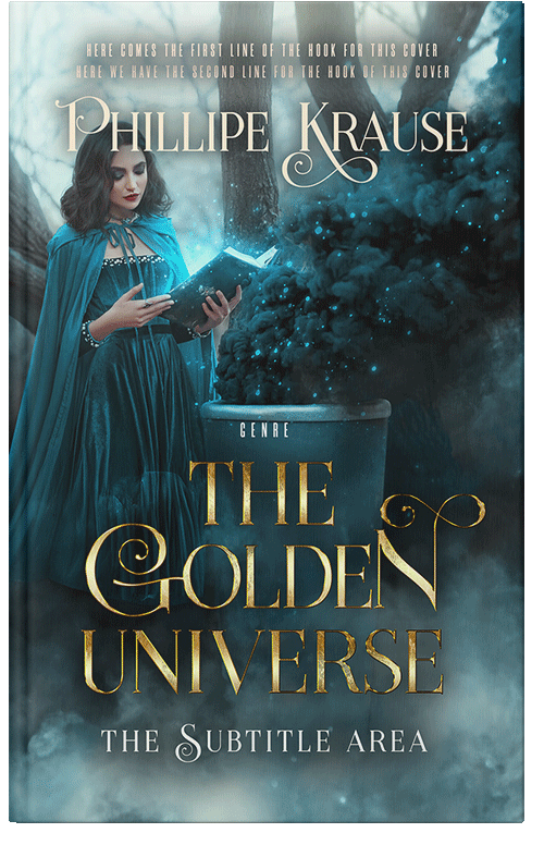 Front view of Gable Green #29522 - Premade Fantasy Book Cover