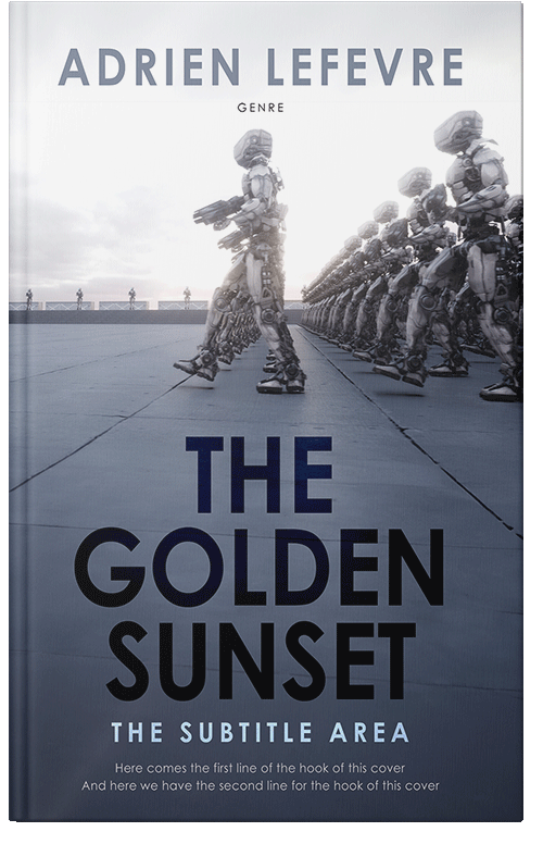 Front view of Shuttle Gray #29534 - Premade Apocalyptica Book Cover