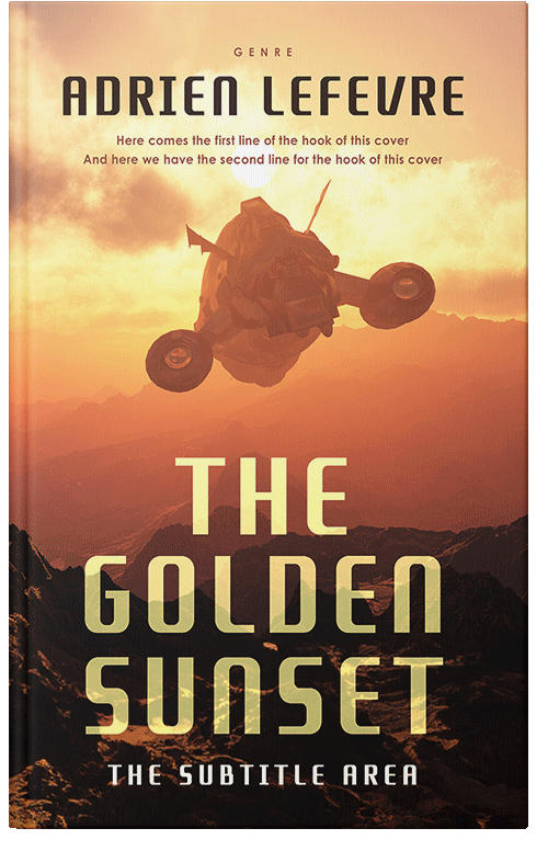 Front view of Night Rider #29537 - Premade Science Fiction Book Cover