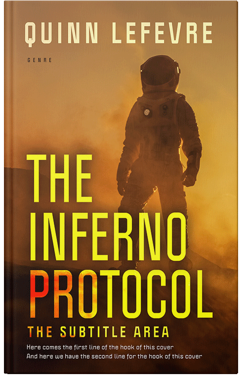 Front view of Premade Science Fiction Book Cover - Desert