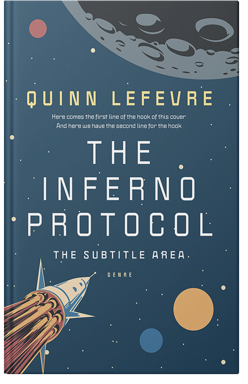 Front view of Casal #29557 - Premade Science Fiction Book Cover