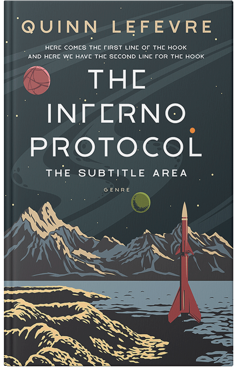 Front view of Outer Space #29560 - Premade Apocalyptica Book Cover